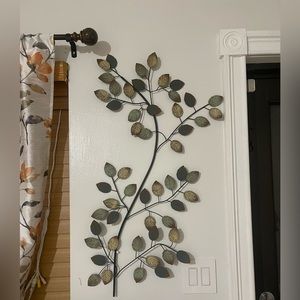 Metal Leaves Wall